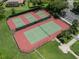 Two tennis courts and pickleball courts at 651 Lakescene Dr, Venice, FL 34293