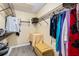 Well-organized closet with shelving and hanging rods at 664 Linden Dr, Englewood, FL 34223