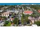 Beautiful aerial view of the city with ocean views in the distance showing the coastal real estate at 840 The Esplanade N # 104, Venice, FL 34285