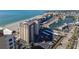 Coastal condominium building is located near the beach and a marina with boat slips at 840 The Esplanade N # 104, Venice, FL 34285