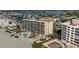 Condominium building on beach near marina with boat slips, pool and private yard at 840 The Esplanade N # 104, Venice, FL 34285