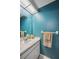 Simple bathroom with a vanity and a towel rack at 958 Sunridge Dr # H3, Sarasota, FL 34234