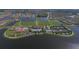 Aerial view of community, lake, and amenities at 13836 Karina St, Venice, FL 34293