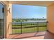 Private balcony boasting scenic water views at 157 Tampa E Ave # 407, Venice, FL 34285