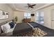 Main bedroom with water views and stylish furnishings at 157 Tampa E Ave # 407, Venice, FL 34285