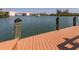 Community boardwalk leads to private boat dock at 157 Tampa E Ave # 407, Venice, FL 34285