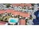 Aerial view showing building and surrounding parking at 1640 Stickney Point Rd # 202, Sarasota, FL 34231
