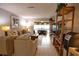 Living room with comfy sofas, and an open floor plan at 1640 Stickney Point Rd # 202, Sarasota, FL 34231