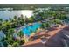 Resort-style community pool with expansive sundeck at 19155 Mangieri St, Venice, FL 34293