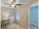 Home office with desk and chair, featuring natural light at 19155 Mangieri St, Venice, FL 34293
