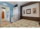 Bedroom with built-in wall bed and fun decor at 1985 Fairview Dr, Englewood, FL 34223