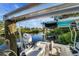 Close-up of a boat on a private dock, ready for use at 1985 Fairview Dr, Englewood, FL 34223