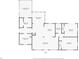 One-story house floor plan featuring two bedrooms, two bathrooms, living room, kitchen and screened patio at 1985 Fairview Dr, Englewood, FL 34223