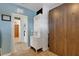 Hallway with built-in wall bed and storage at 1985 Fairview Dr, Englewood, FL 34223