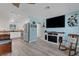 Kitchen with stainless steel appliances and light wood cabinets at 1985 Fairview Dr, Englewood, FL 34223
