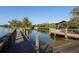 Relaxing boardwalk with access to the water at 199 Palm Air Dr, Osprey, FL 34229