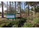 Blackburn Point Park entrance sign and landscaping at 199 Palm Air Dr, Osprey, FL 34229