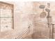Walk-in shower with dual shower heads at 20 Saint Croix Way, Englewood, FL 34223