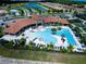 Resort-style community pool with lounge chairs and spa at 20389 Minuet Pl, Venice, FL 34293