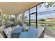 Relaxing screened porch overlooking a lake at 23210 Banbury Way # 101, Venice, FL 34293