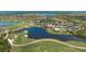 Aerial view of community, golf course, and resort amenities at 23402 Copperleaf Dr, Venice, FL 34293