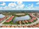 Aerial view of the property and surrounding area at 23402 Copperleaf Dr, Venice, FL 34293