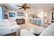 Open living room and kitchen with modern decor and stylish furnishings at 3022 Audubon Ave, Englewood, FL 34224