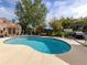 Inviting kidney-shaped pool with a large backyard at 321 Pedro St, Venice, FL 34285