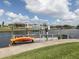 Private dock with kayak and beautiful water views at 335 Englewood Isles Pkwy # 55, Englewood, FL 34223