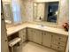 Clean bathroom with updated vanity and large mirror at 375 Catamaran Ct, North Port, FL 34287