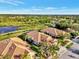 Bird's eye view of a beautiful villa community at 4259 Whispering Oaks Dr, North Port, FL 34287