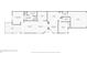 One-story home floor plan showcasing a spacious layout with multiple bedrooms, bathrooms, and a large garage at 4259 Whispering Oaks Dr, North Port, FL 34287