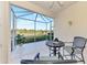 Peaceful screened porch overlooking a tranquil backyard at 4259 Whispering Oaks Dr, North Port, FL 34287