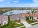 Beautiful aerial view of the house and surrounding neighborhood at 430 Marsh Creek Rd, Venice, FL 34292