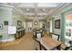 Elegant community room with tables and chairs at 430 Marsh Creek Rd, Venice, FL 34292