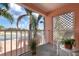 Private balcony with seating and lovely view at 458 Cerromar Rd # 483, Venice, FL 34293