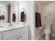 Simple bathroom with vanity, shower, and toilet at 458 Cerromar Rd # 483, Venice, FL 34293