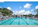 Inviting resort-style pool with plenty of lounge chairs at 458 Cerromar Rd # 483, Venice, FL 34293