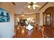 Dining room with a view of the living room at 4940 Thames Ln, Sarasota, FL 34238