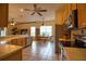 Kitchen with stainless steel appliances and light wood cabinets at 4940 Thames Ln, Sarasota, FL 34238