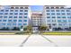 Front view of Gulf Twin Towers, a beachfront condo building at 500 The Esplanade N # 306, Venice, FL 34285