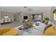 Living room features stylish furniture and a view of the lanai at 519 Rubens Dr # 519, Nokomis, FL 34275