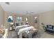 Main bedroom with stylish decor and large windows at 519 Rubens Dr # 519, Nokomis, FL 34275