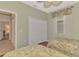 Bedroom with twin beds, built-in closet and a view at 5561 White Ibis Dr, North Port, FL 34287