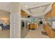 Eat-in kitchen with stainless steel appliances and granite countertops at 5561 White Ibis Dr, North Port, FL 34287