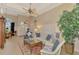 Relaxing living room with comfortable seating and a view to the pool at 5561 White Ibis Dr, North Port, FL 34287