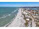 Aerial view of beach coastline, showing the property's beach access at 702 Granada Ave # 7, Venice, FL 34285