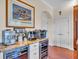 Coffee bar with beverage center and built-in appliances at 702 Granada Ave # 7, Venice, FL 34285