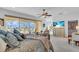Spacious main bedroom with water views and large windows at 702 Granada Ave # 7, Venice, FL 34285