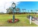 Community clock near the putting green at 7023 Chickasaw Bayou Rd, Bradenton, FL 34203